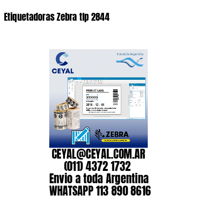 Etiquetadoras Zebra tlp 2844