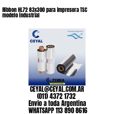 Ribbon HL72 83×300 para impresora TSC modelo industrial