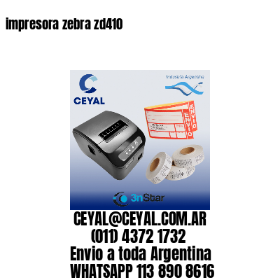 impresora zebra zd410