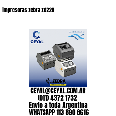 impresoras zebra zd220