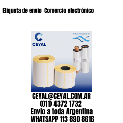 Etiqueta de envio  Comercio electrónico