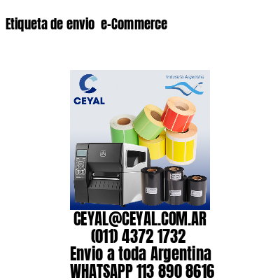 Etiqueta de envio  e-Commerce