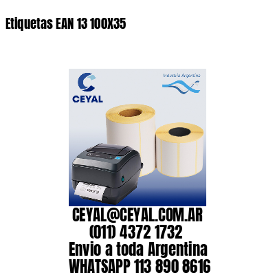 Etiquetas EAN 13 100X35