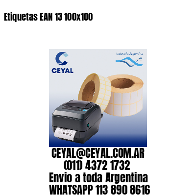 Etiquetas EAN 13 100×100