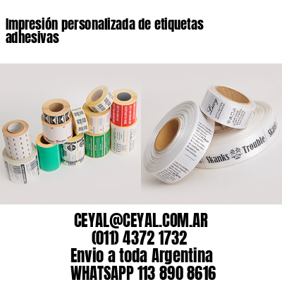 Impresión personalizada de etiquetas adhesivas