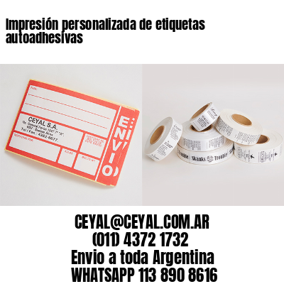 Impresión personalizada de etiquetas autoadhesivas
