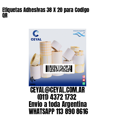 Etiquetas Adhesivas 38 X 20 para Codigo QR