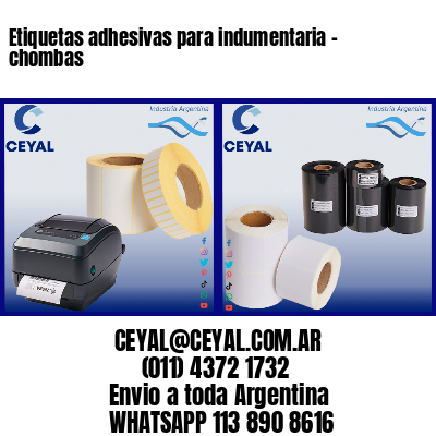 Etiquetas adhesivas para indumentaria – chombas