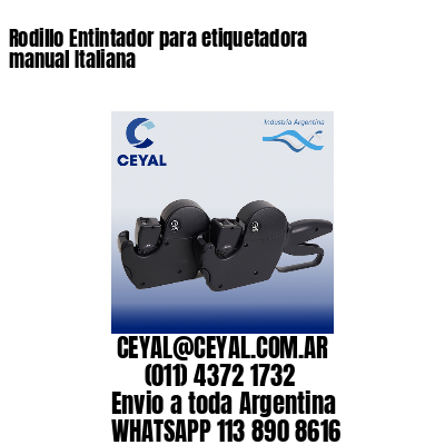 Rodillo Entintador para etiquetadora manual Italiana