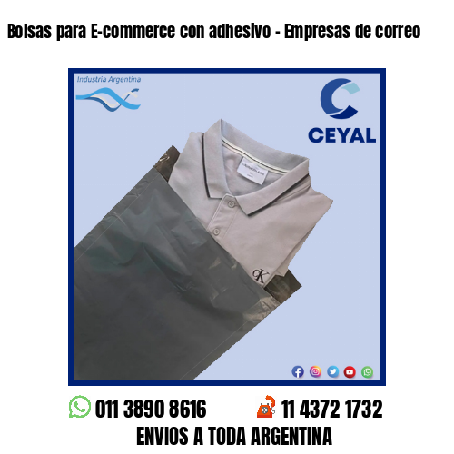 Bolsas para E-commerce con adhesivo – Empresas de correo