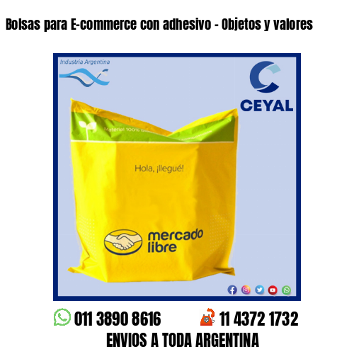 Bolsas para E-commerce con adhesivo – Objetos y valores