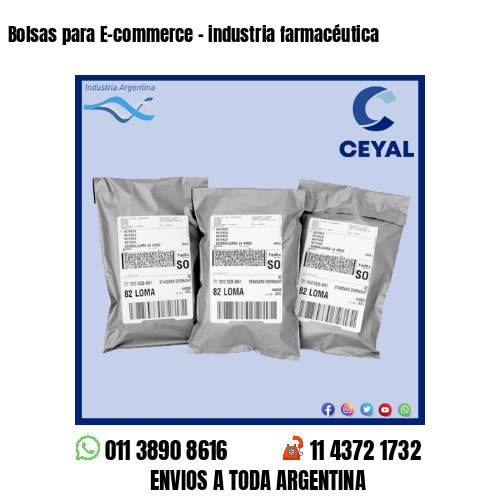 Bolsas para E-commerce – industria farmacéutica