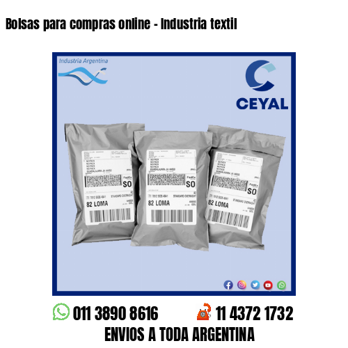 Bolsas para compras online – Industria textil