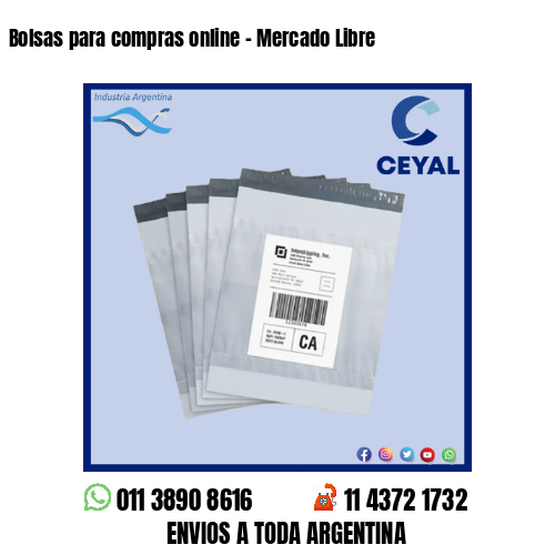 Bolsas para compras online – Mercado Libre