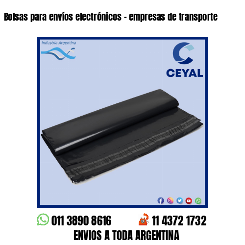 Bolsas para envíos electrónicos – empresas de transporte