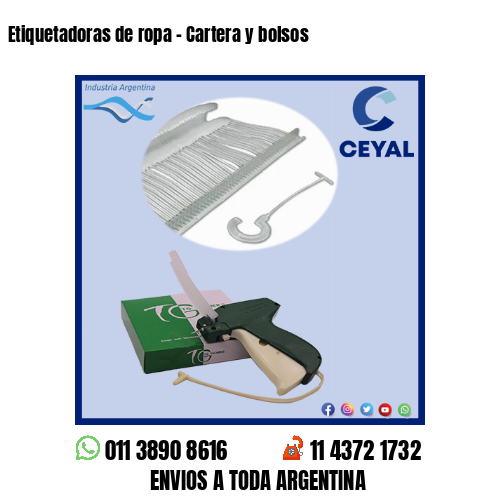 Etiquetadoras de ropa – Cartera y bolsos
