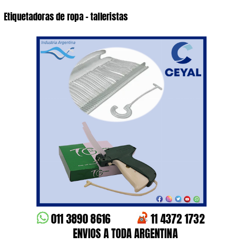 Etiquetadoras de ropa – talleristas
