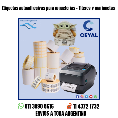 Etiquetas autoadhesivas para jugueterías – Títeres y marionetas