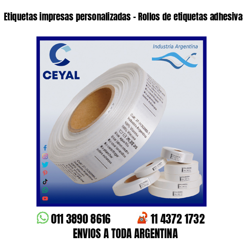 Etiquetas impresas personalizadas – Rollos de etiquetas adhesivas y poliamida