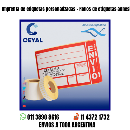 Imprenta de etiquetas personalizadas – Rollos de etiquetas adhesivas y poliamida