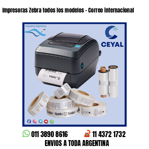 Impresoras Zebra todos los modelos – Correo internacional