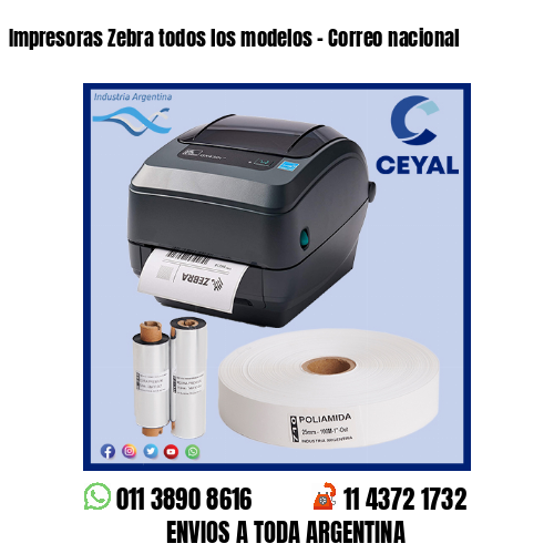 Impresoras Zebra todos los modelos – Correo nacional