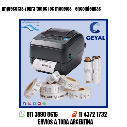 Impresoras Zebra todos los modelos – encomiendas