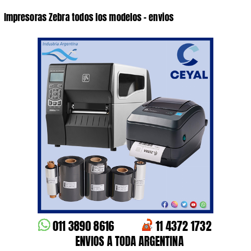 Impresoras Zebra todos los modelos – envios