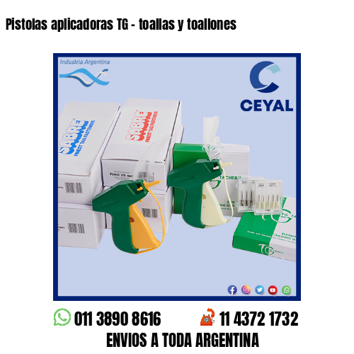 Pistolas aplicadoras TG – toallas y toallones