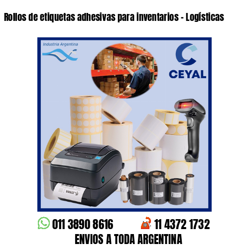 Rollos de etiquetas adhesivas para inventarios – Logísticas