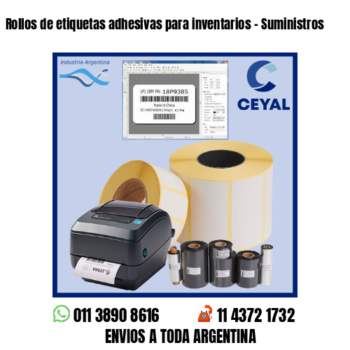 Rollos de etiquetas adhesivas para inventarios – Suministros
