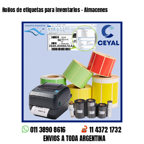 Rollos de etiquetas para inventarios – Almacenes