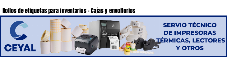 Rollos de etiquetas para inventarios - Cajas y envoltorios