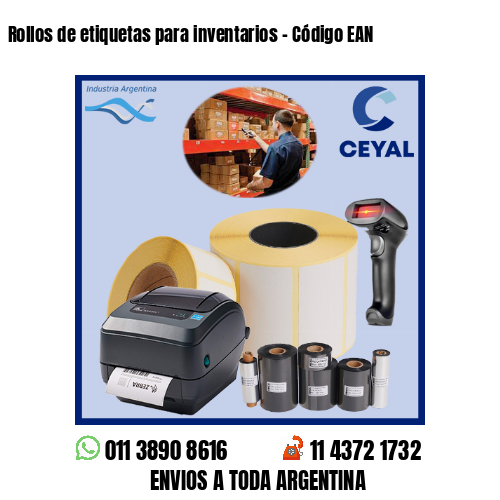 Rollos de etiquetas para inventarios – Código EAN