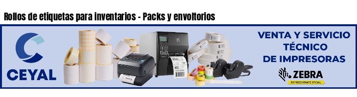 Rollos de etiquetas para inventarios - Packs y envoltorios