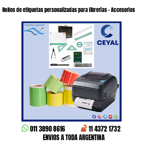 Rollos de etiquetas personalizadas para librerías – Accesorios
