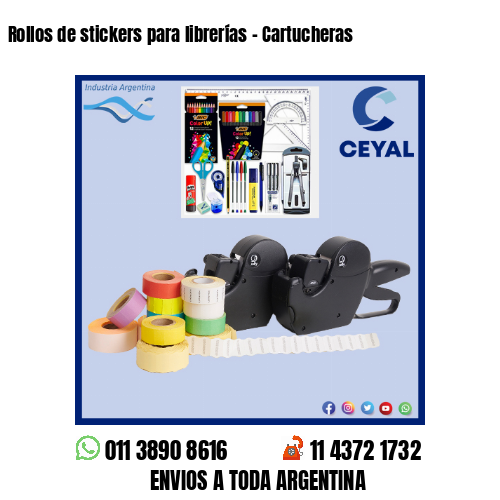 Rollos de stickers para librerías – Cartucheras