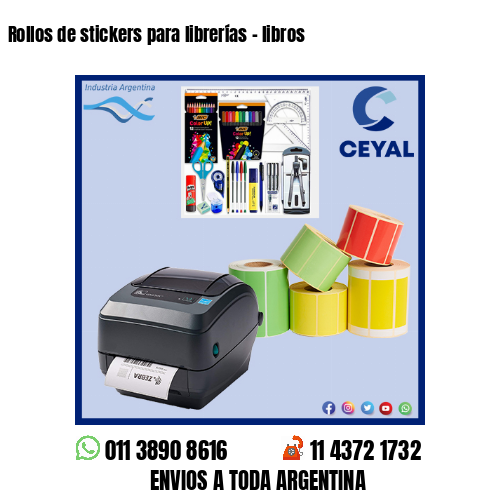 Rollos de stickers para librerías – libros