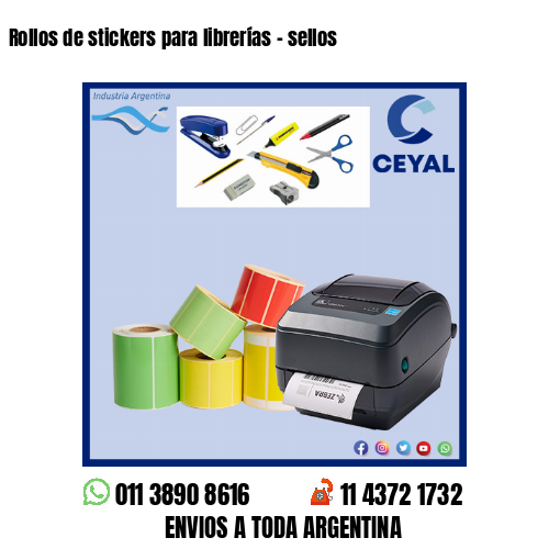 Rollos de stickers para librerías – sellos
