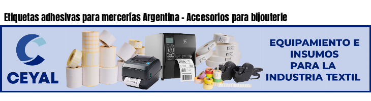 Etiquetas adhesivas para mercerías Argentina - Accesorios para bijouterie