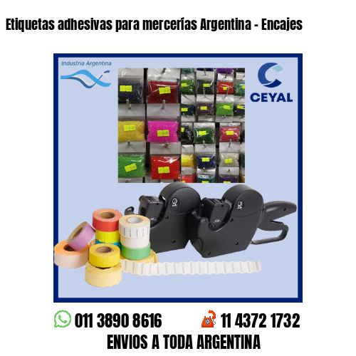 Etiquetas adhesivas para mercerías Argentina – Encajes