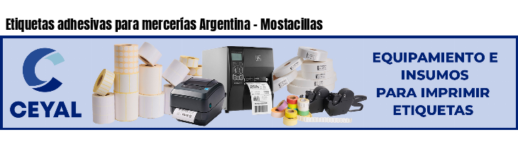 Etiquetas adhesivas para mercerías Argentina - Mostacillas