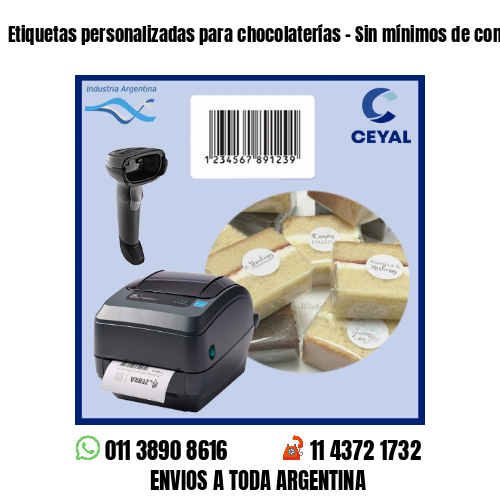 Etiquetas personalizadas para chocolaterías – Sin mínimos de compra!