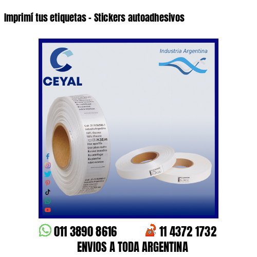Imprimí tus etiquetas – Stickers autoadhesivos
