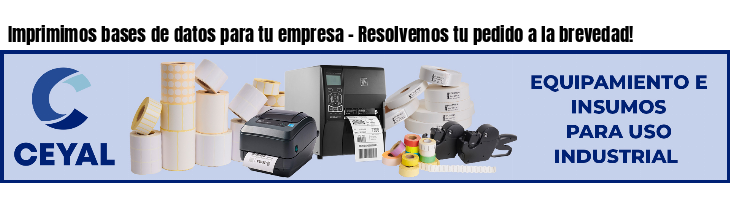 Imprimimos bases de datos para tu empresa - Resolvemos tu pedido a la brevedad!