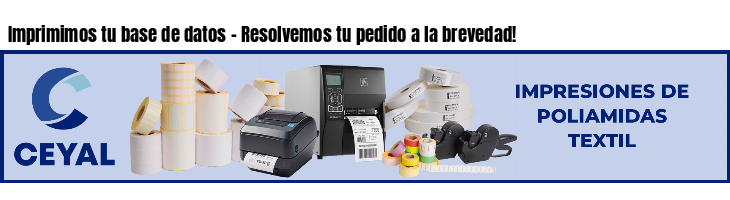 Imprimimos tu base de datos - Resolvemos tu pedido a la brevedad!