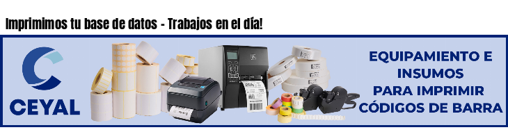 Imprimimos tu base de datos - Trabajos en el día!