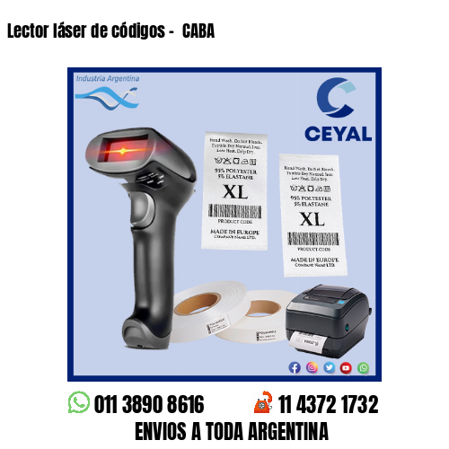 Lector láser de códigos –  CABA