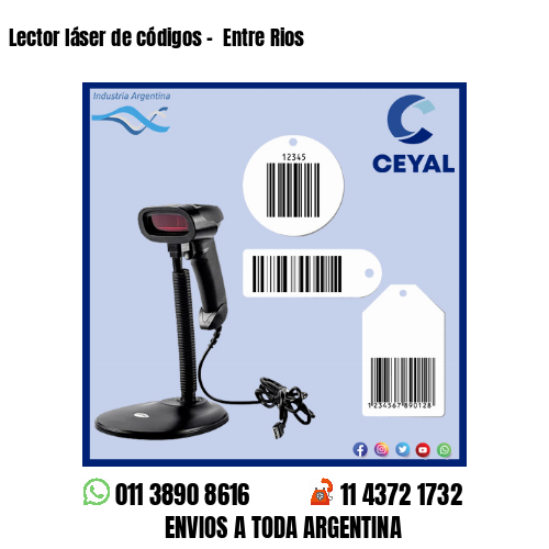 Lector láser de códigos –  Entre Rios