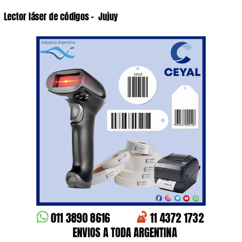 Lector láser de códigos –  Jujuy